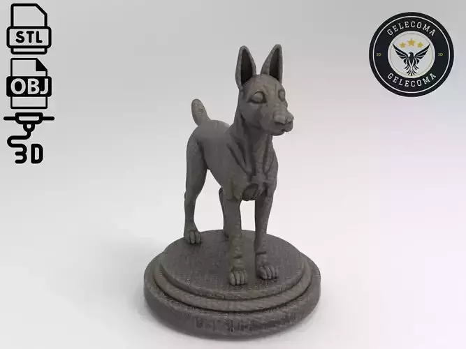 Dog Printing Model 3D print model