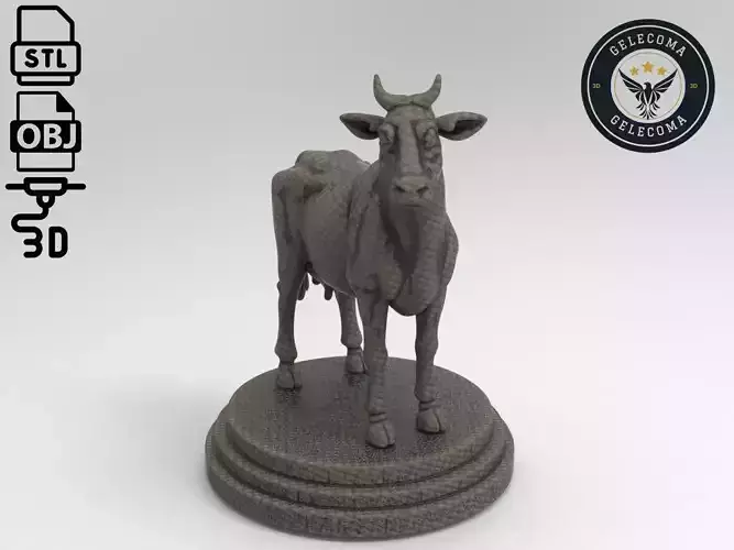 Cow Printing Model 3D print model