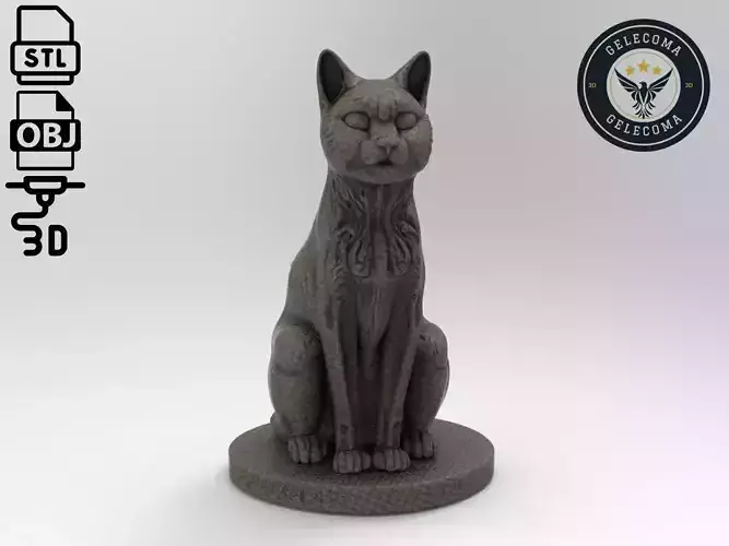 Cat Printing Model 3D print model
