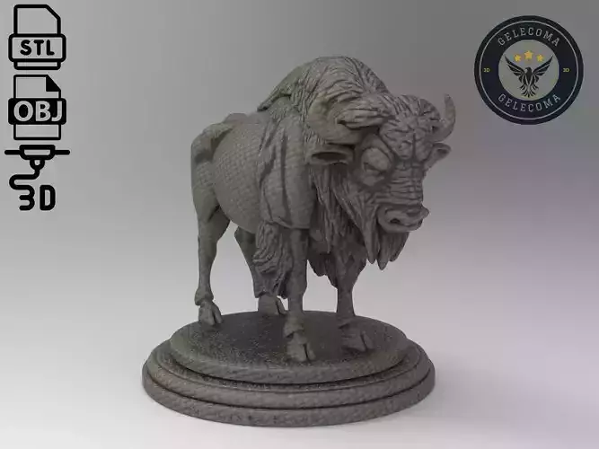 Bison Printing Model 3D print model