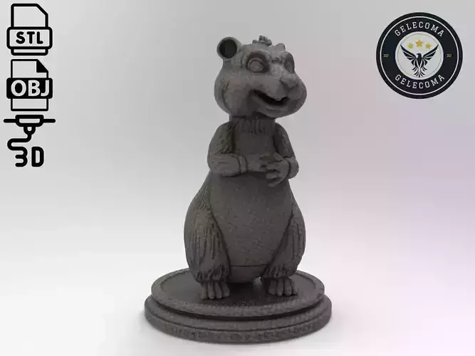 Beaver Printing Model 3D print model