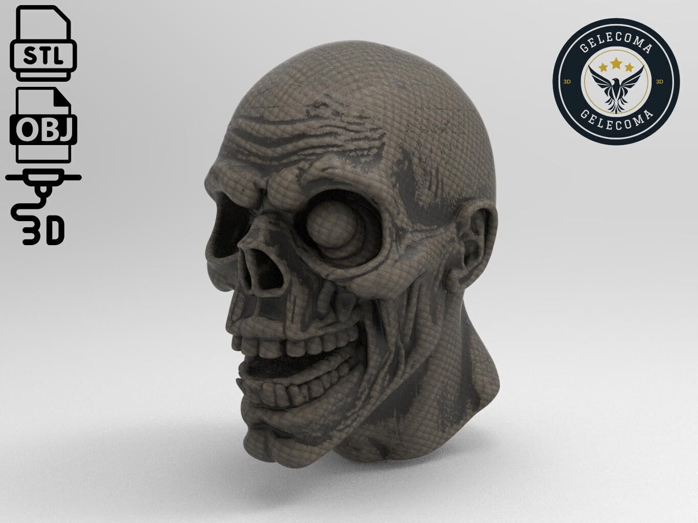 Zombie Mask 3D Print Model 3D print model_1