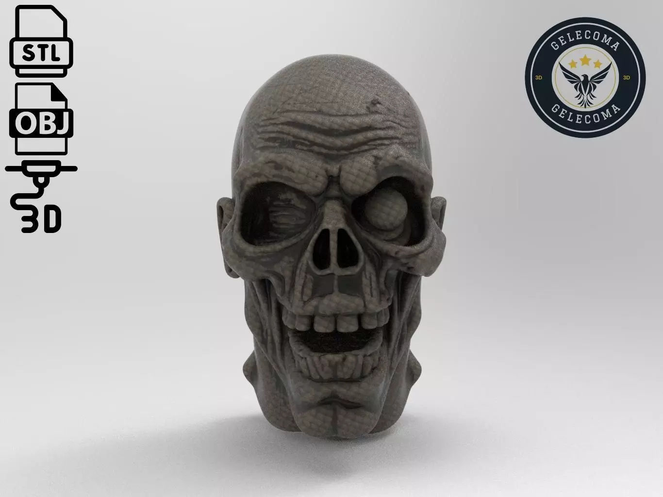 Zombie Mask 3D Print Model 3D print model_0