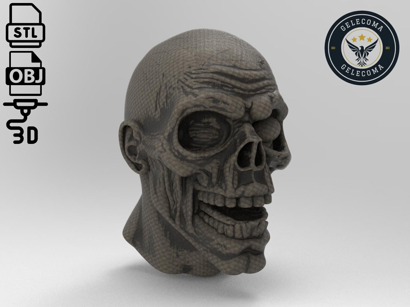Zombie Mask 3D Print Model 3D print model_2