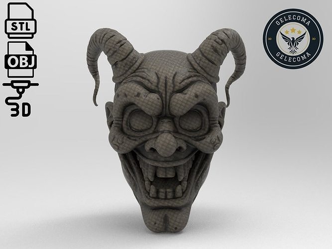 Villain Mask 3D Print Model 3D print model