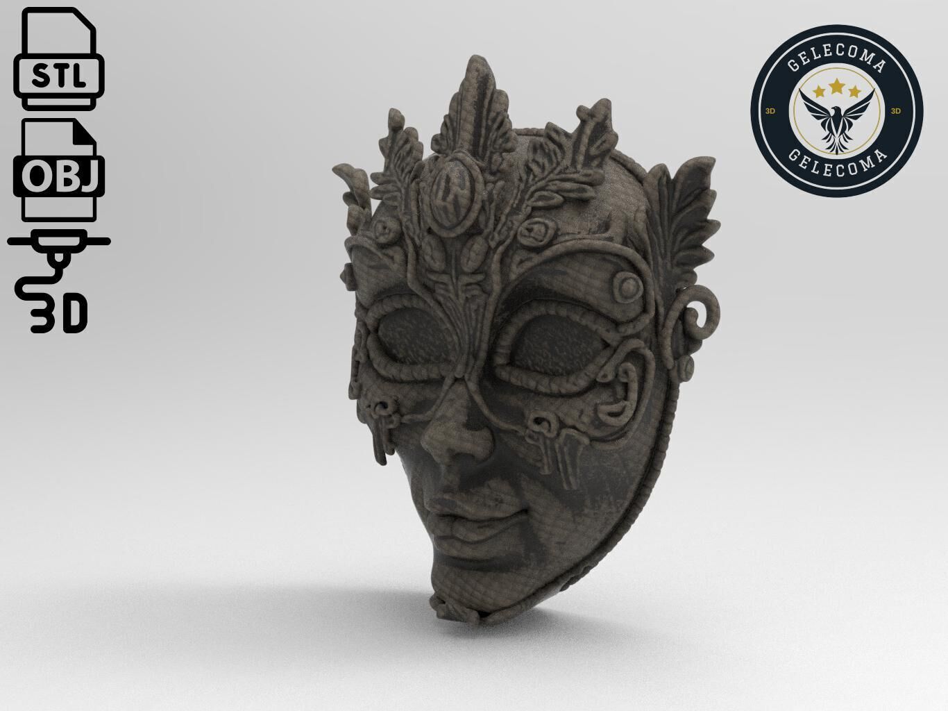 Venetian Mask 3D Print Model 3D print model_1