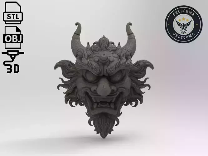 Tengu Mask 3D Print Model
