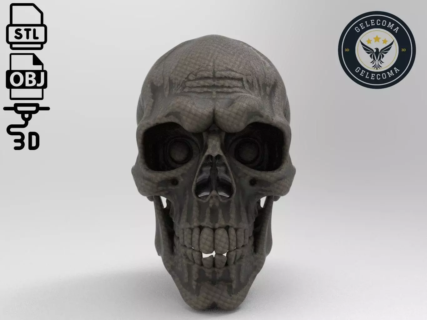Skull clown Mask 3D Print Model 3D print model_0