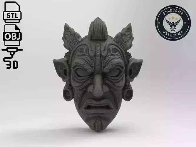 Shaman Mask 3D Print Model