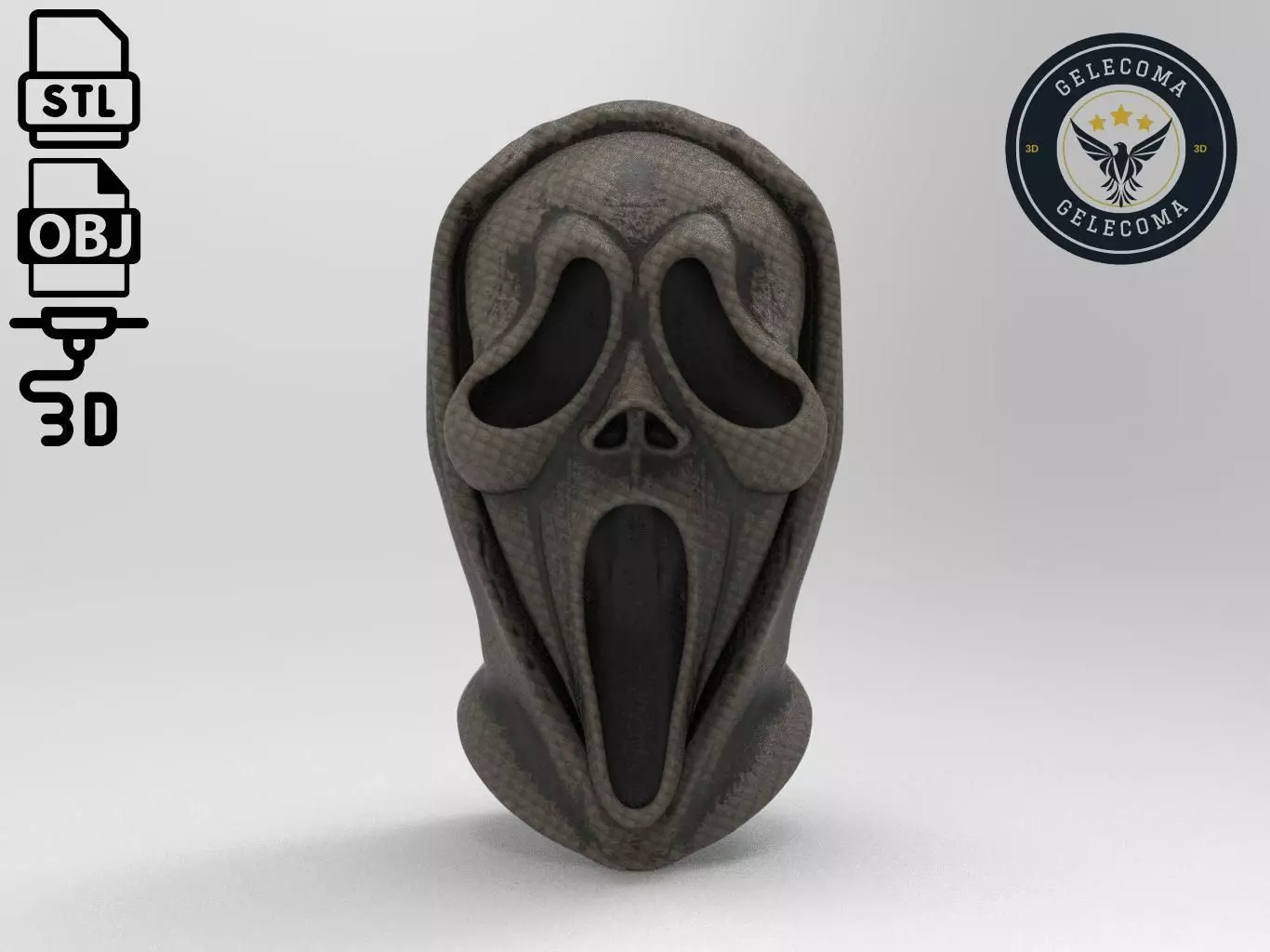 Scream Mask 3D Print Model 3D print model_0