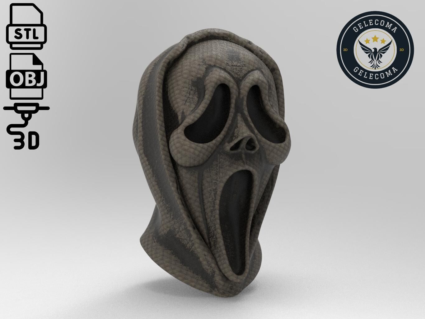 Scream Mask 3D Print Model 3D print model_2