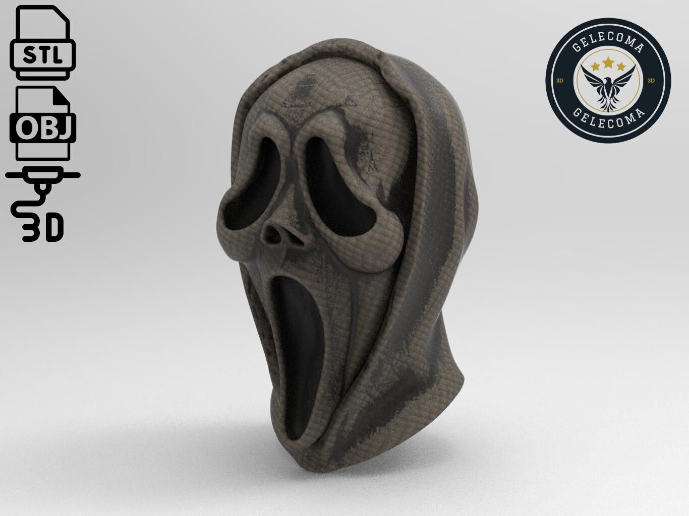 Scream Mask 3D Print Model 3D print model_1