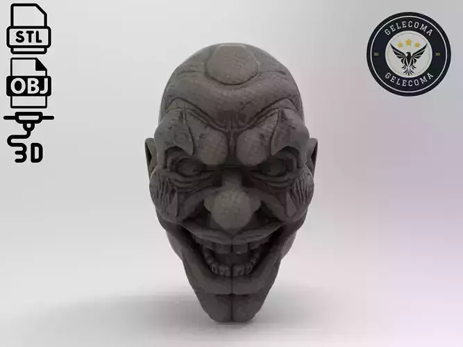 Phantom clown Mask 3D Print Model