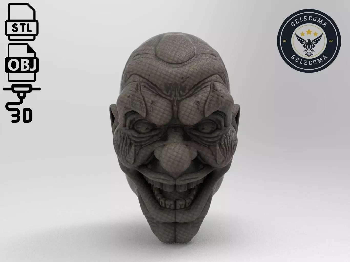 Phantom clown Mask 3D Print Model 3D print model_0