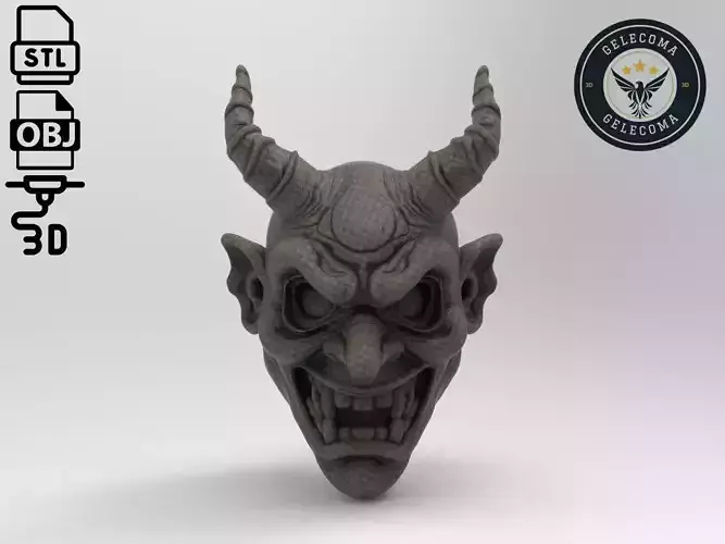 Oni  Mask 3D Print Model