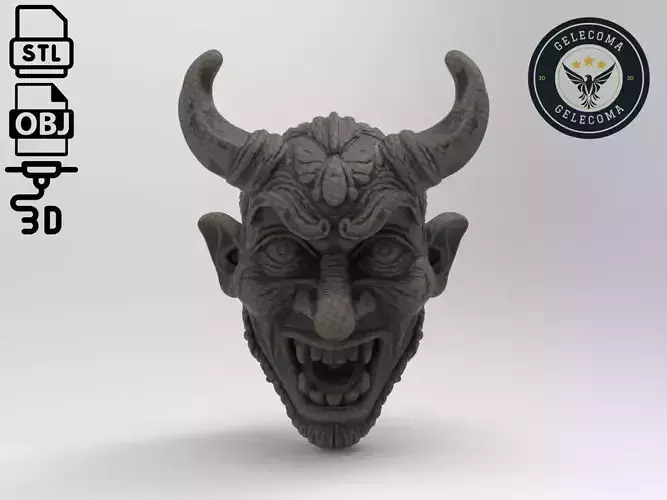 Oni  Mask 3D Print Model