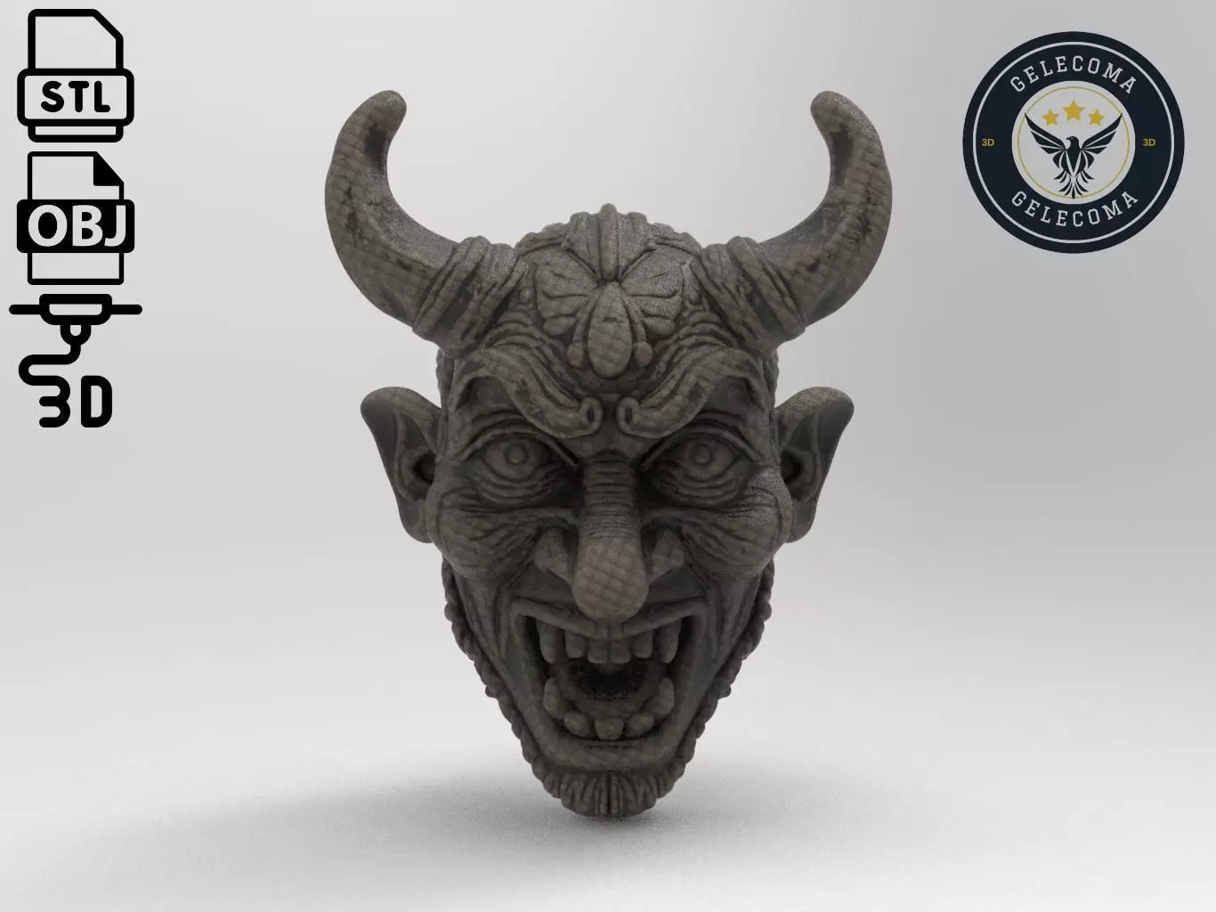 Oni Mask 3D Print Model 3D print model_0