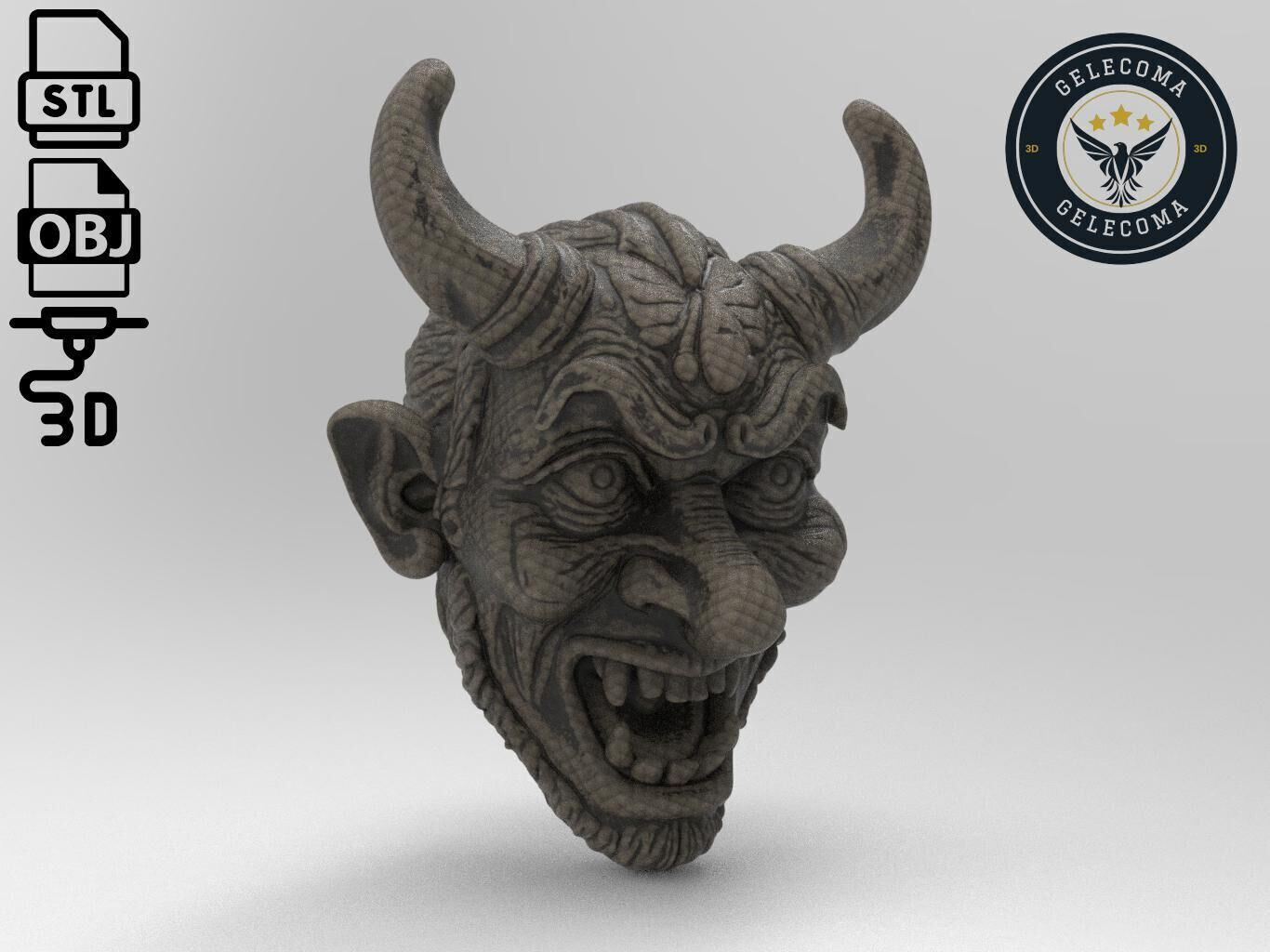 Oni Mask 3D Print Model 3D print model_2