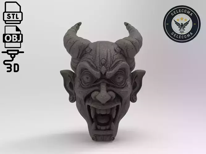 Oni  Mask 3D Print Model