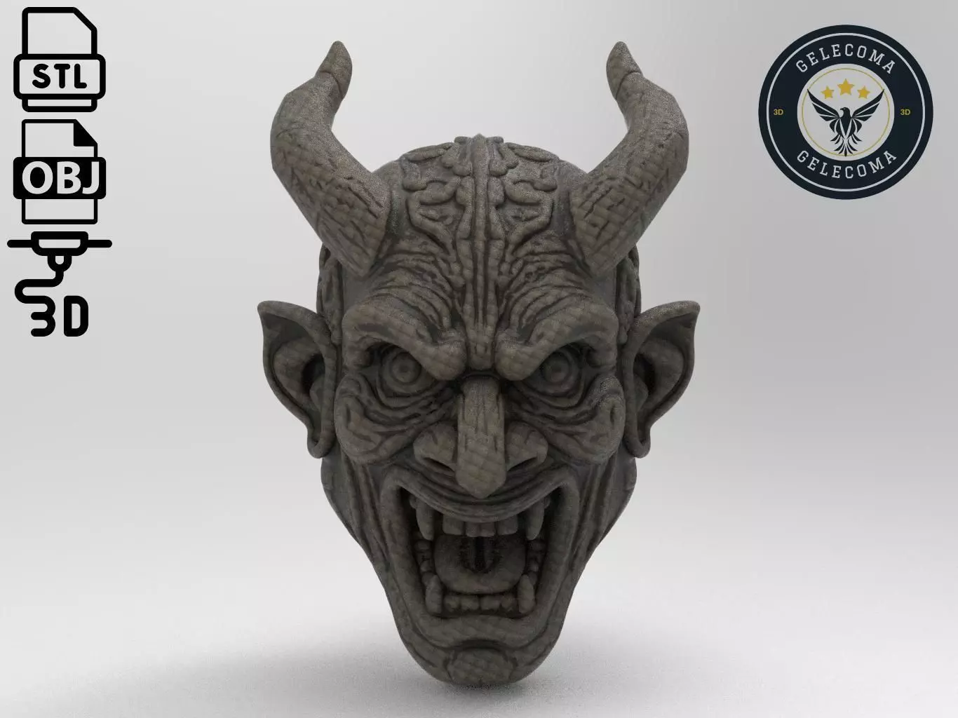 Oni Mask 3D Print Model 3D print model_0