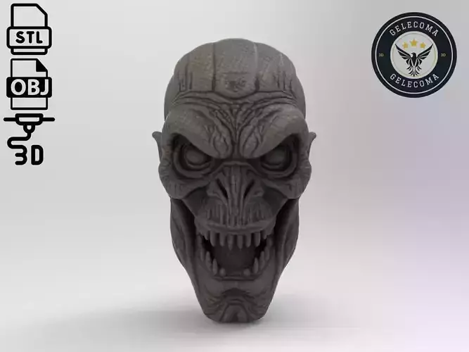 Monster Mask 3D Print Model