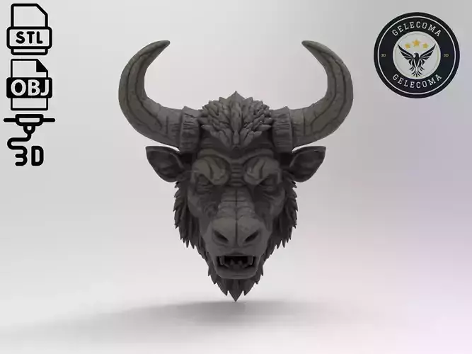 Minotaur Mask 3D Print Model