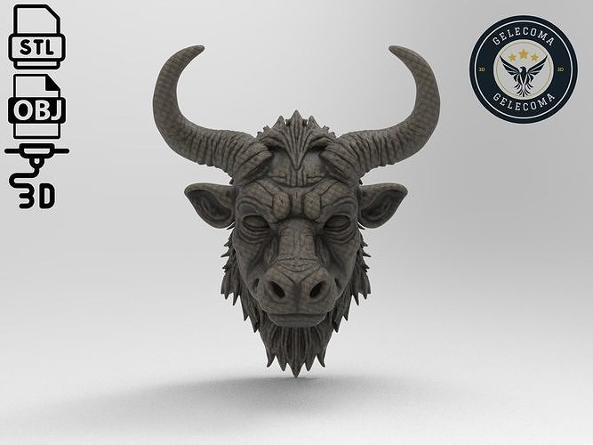 Minotaur Mask 3D Print Model 3D print model