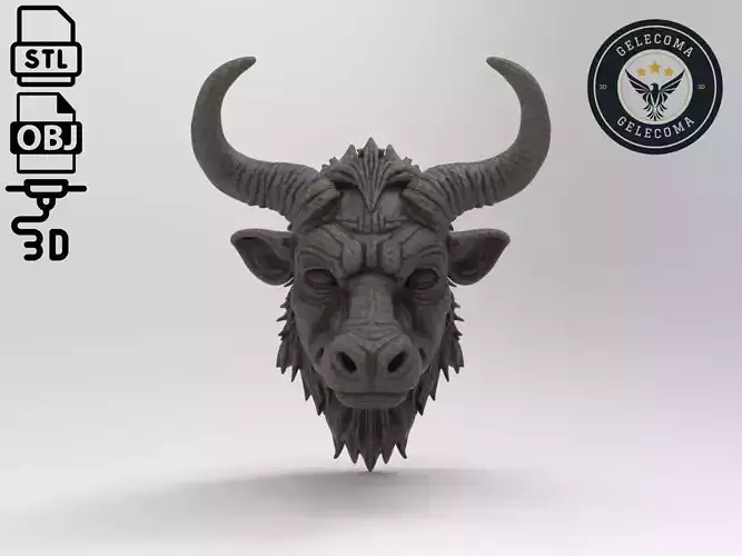 Minotaur Mask 3D Print Model