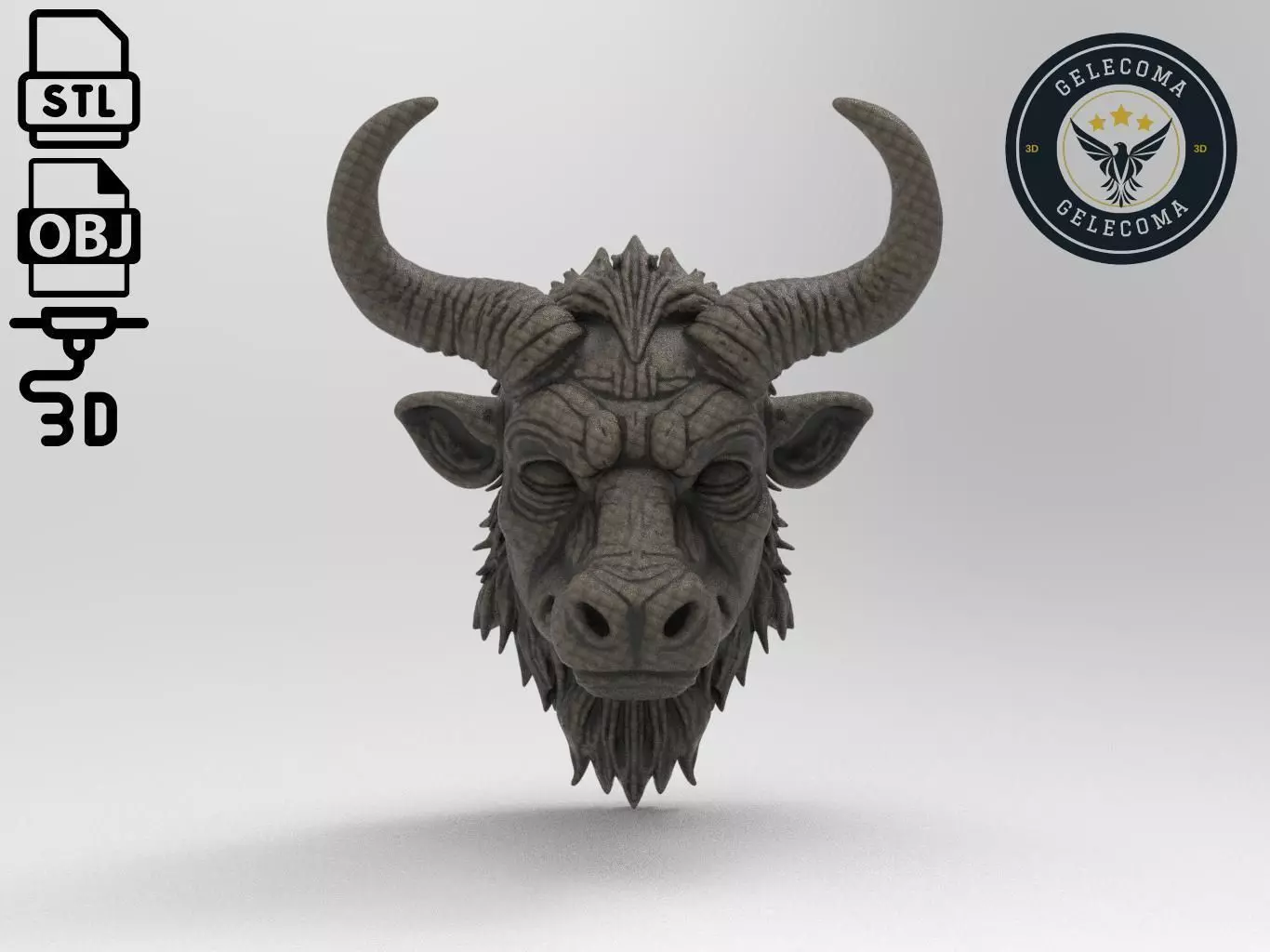 Minotaur Mask 3D Print Model 3D print model_0