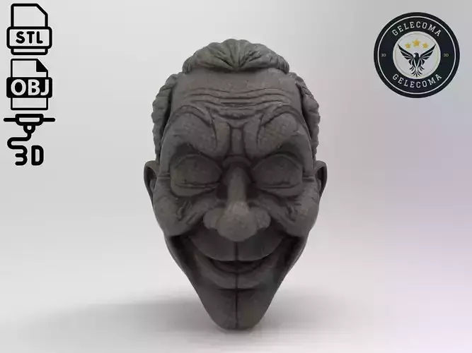 Mime Mask 3D Print Model