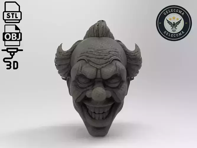 Killer clown Mask 3D Print Model