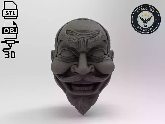 Kabuki Mask 3D Print Model