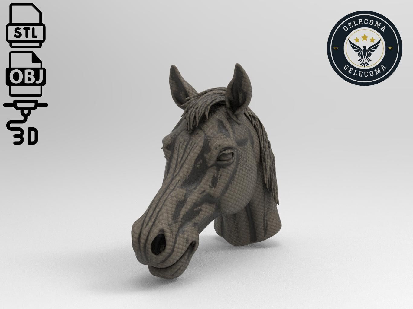 Horse Mask 3D Print Model 3D print model_1