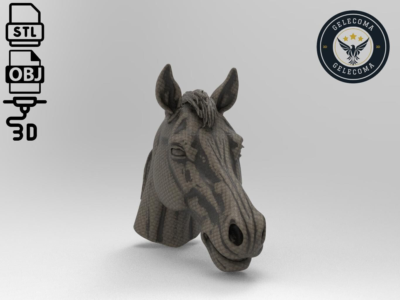 Horse Mask 3D Print Model 3D print model_2