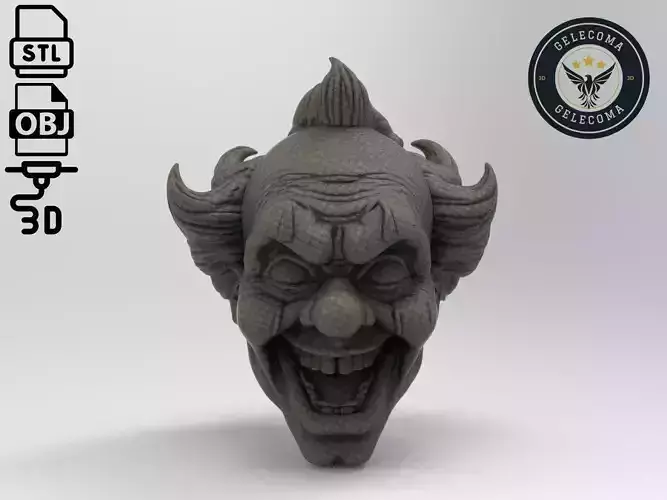 Horror clown Mask 3D Print Model