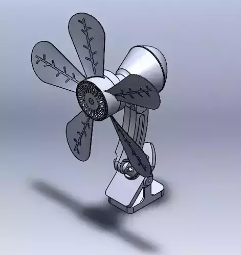 Leaf Blade Desk Fan