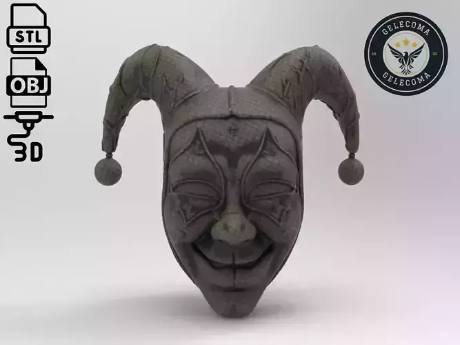 Harlequin Mask 3D Print Model
