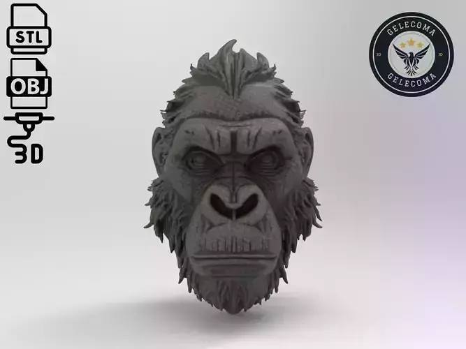 Gorilla Mask 3D Print Model