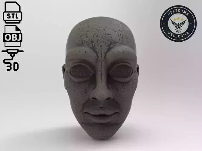 Gold Mask 3D Print Model