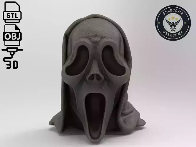 Ghost Mask 3D Print Model