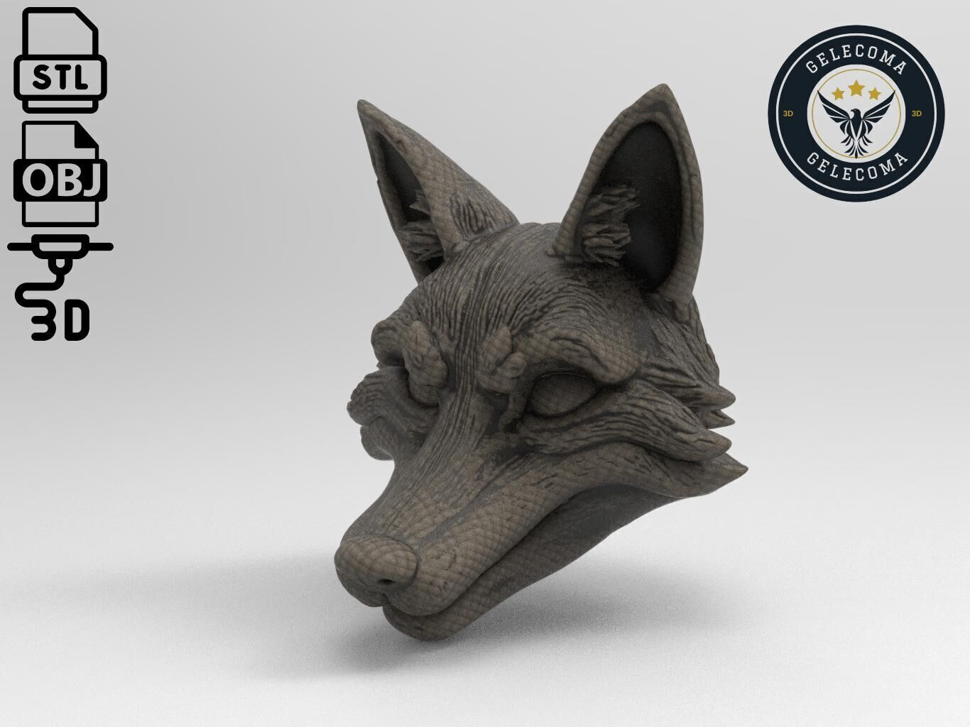 Fox Mask 3D Print Model 3D print model_1