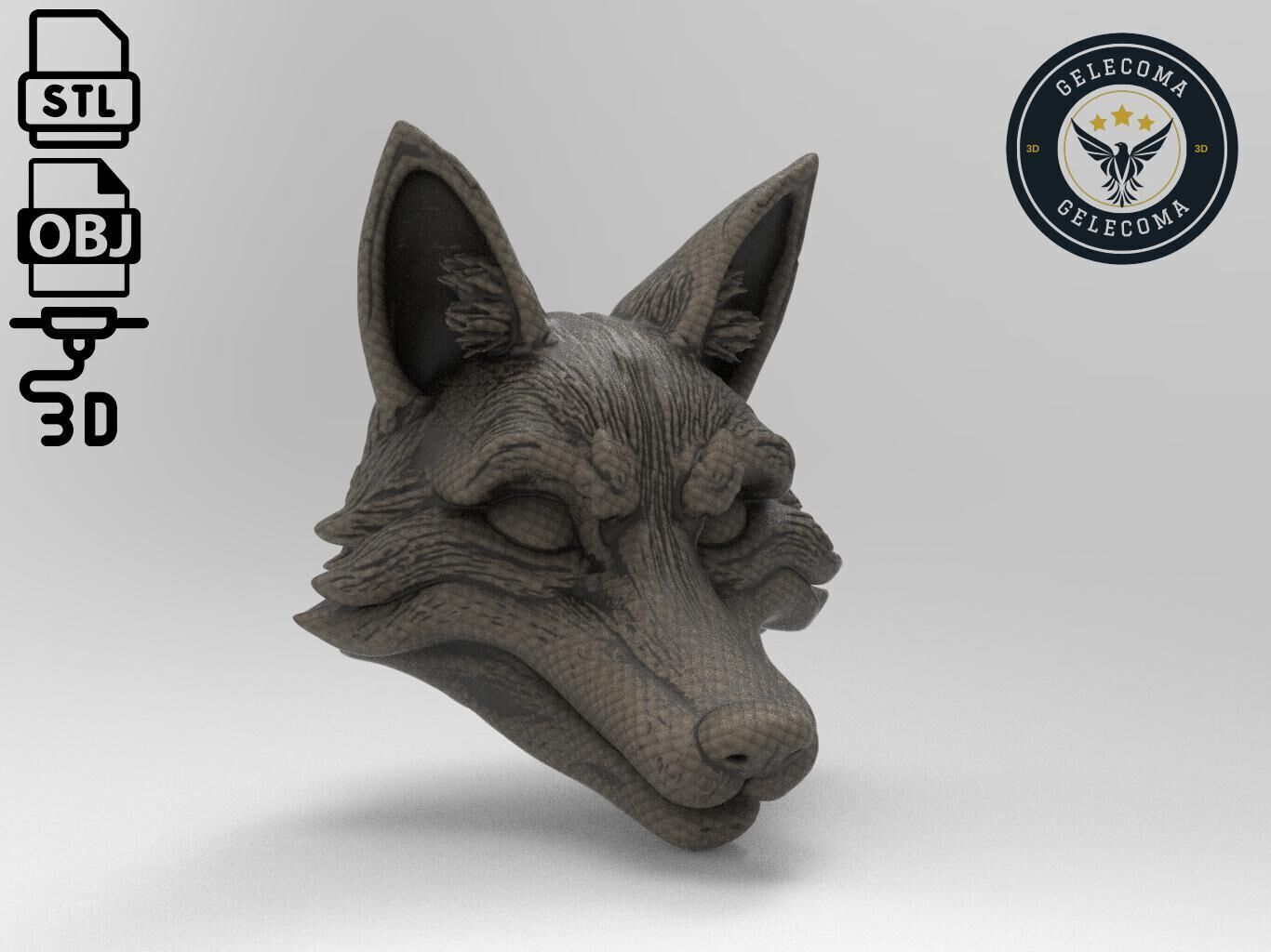 Fox Mask 3D Print Model 3D print model_2