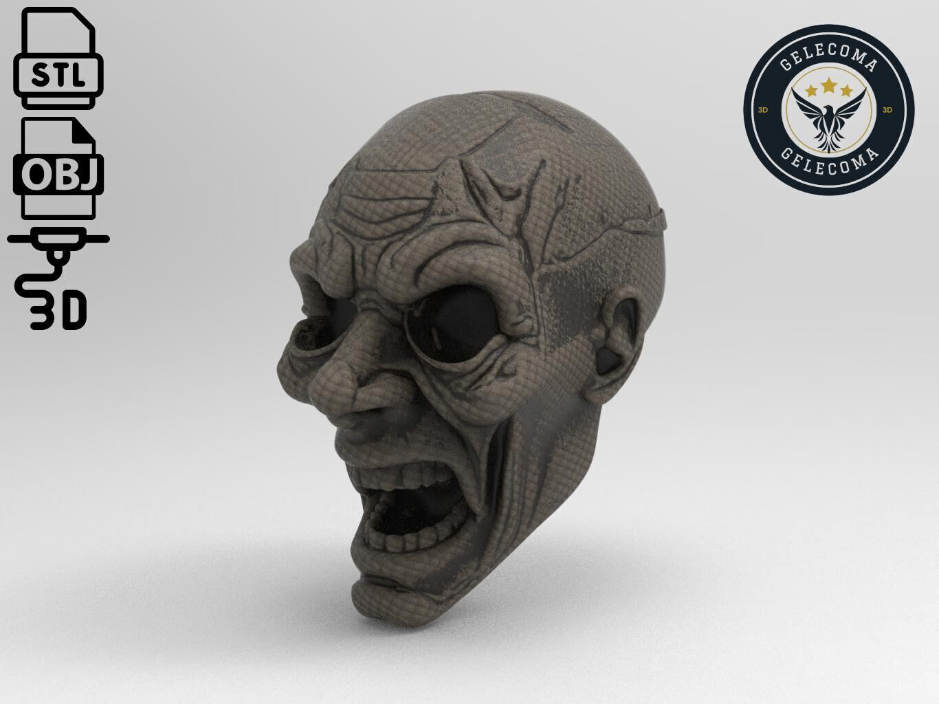 Fear Mask 3D Print Model 3D print model_1