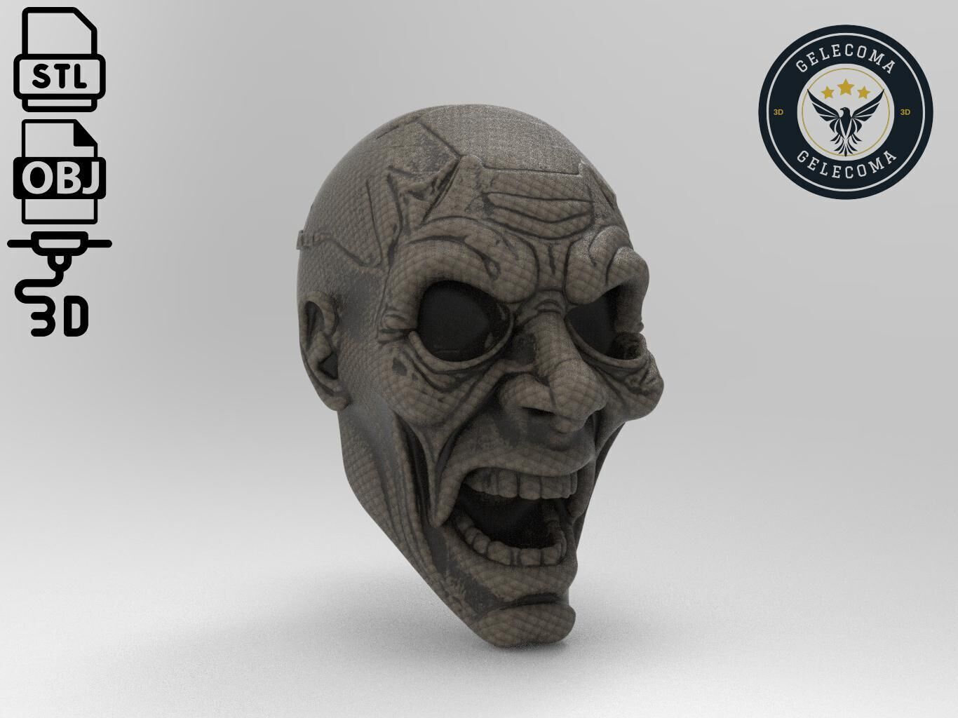 Fear Mask 3D Print Model 3D print model_2