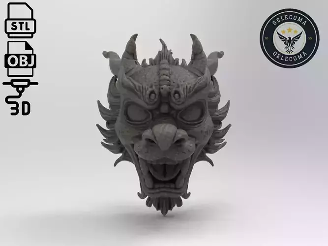 Dragon Mask 3D Print Model