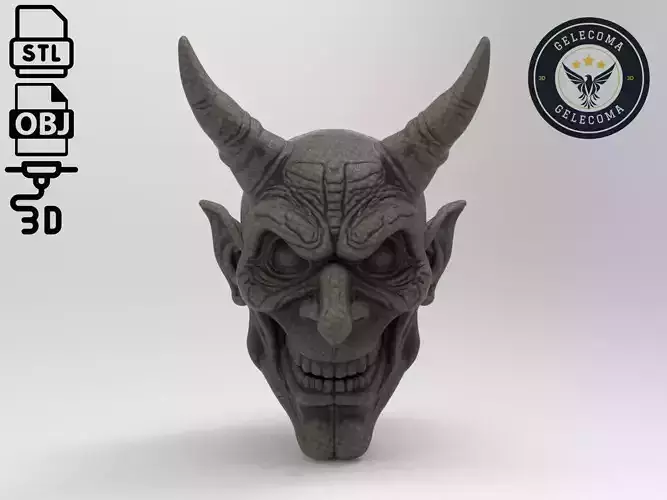 Devil Mask 3D Print Model 3D print model
