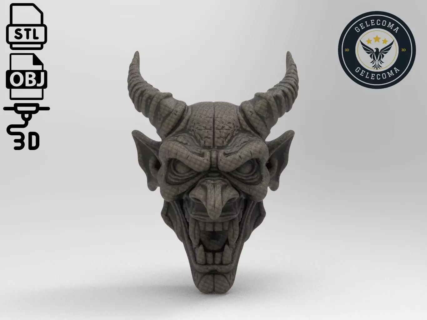 Demon Mask 3D Print Model 3D print model_0