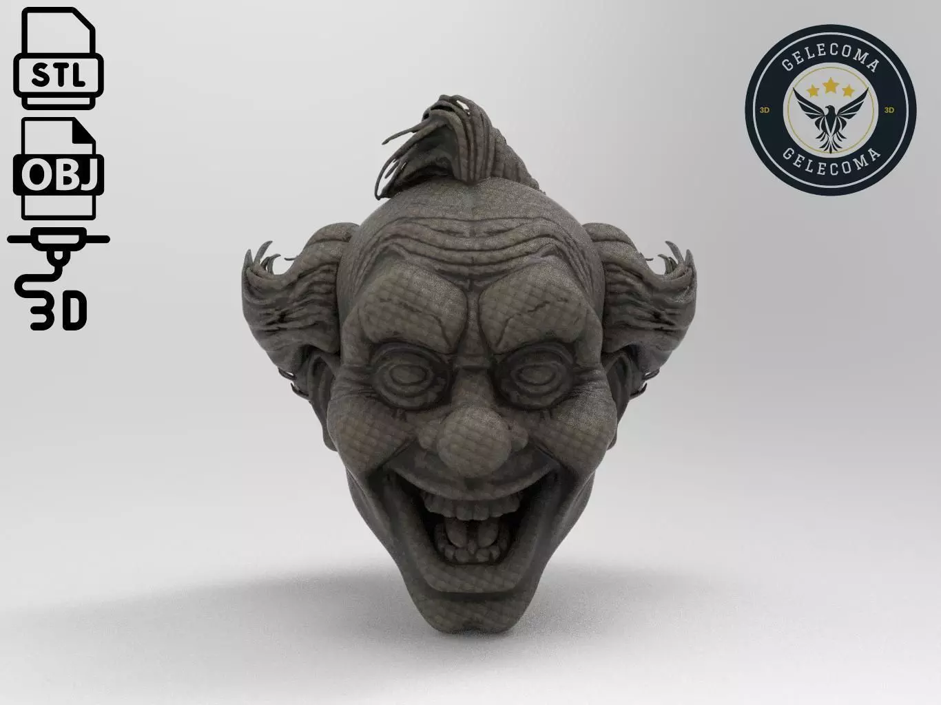 Clown Mask 3D Print Model 3D print model_0