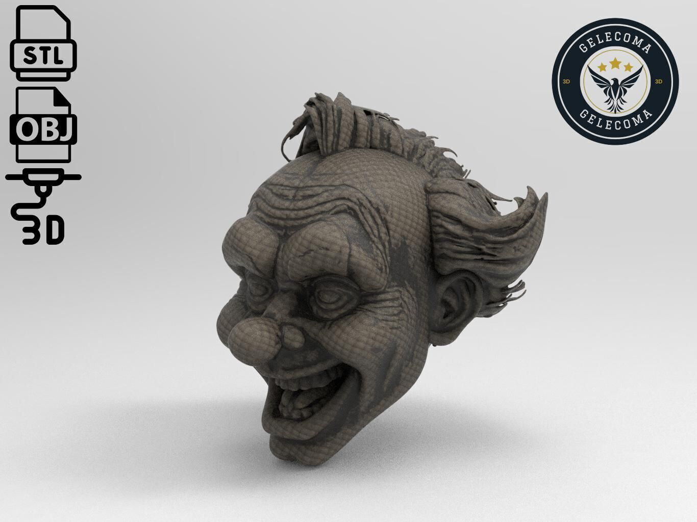 Clown Mask 3D Print Model 3D print model_1