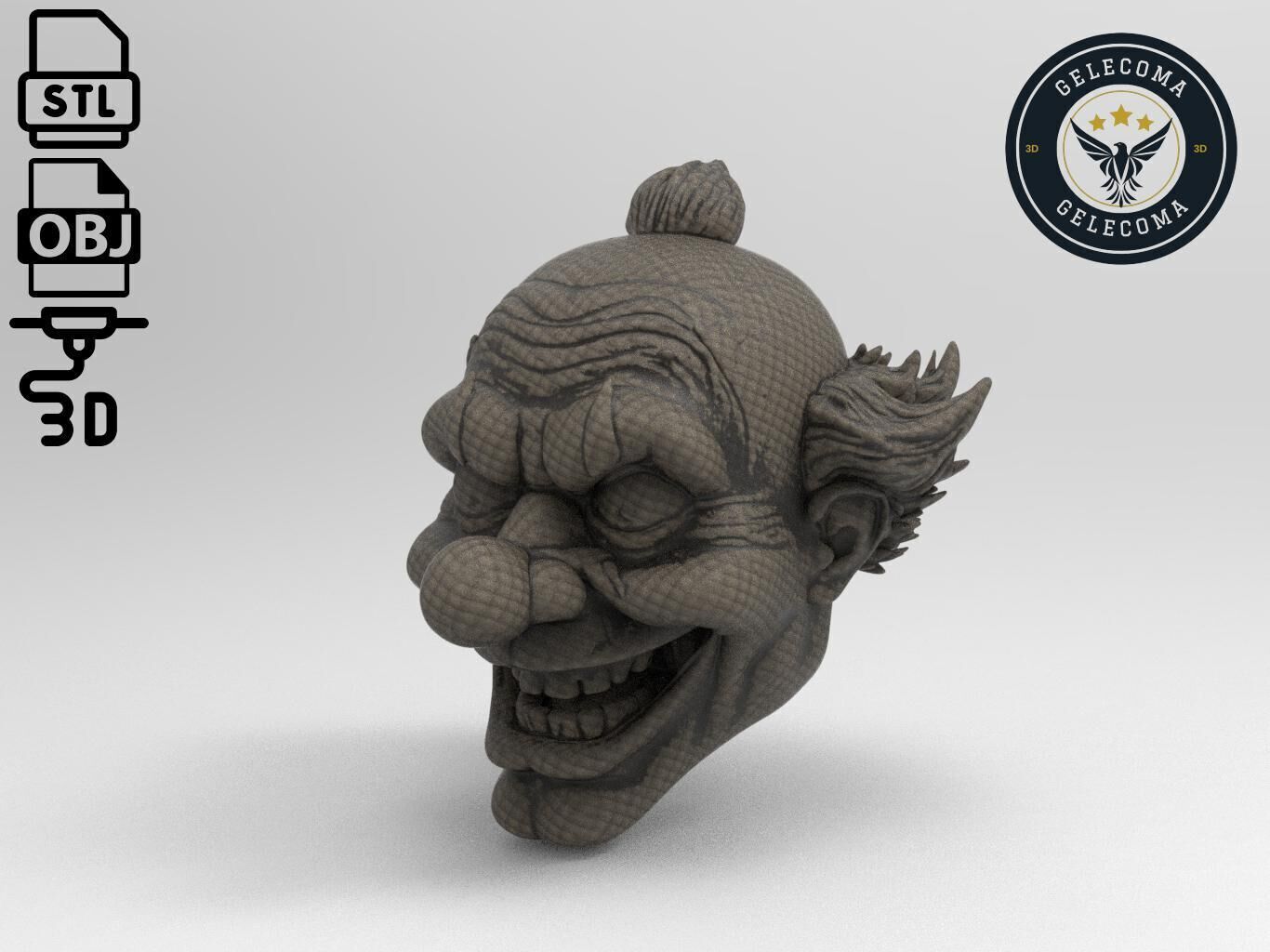 Clown Mask 3D Print Model 3D print model_1